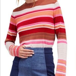 Free People striped thin sweater